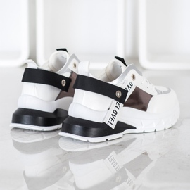 Marquiz Stylowe Sneakersy białe czarne 1