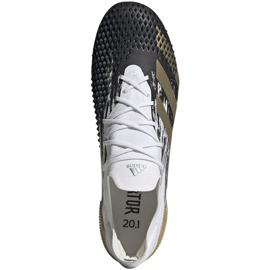 Buty piłkarskie adidas Predator Mutator 20.1 L M Fg FW9182 białe szare 1