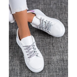 SHELOVET Modne Buty Sportowe białe 1