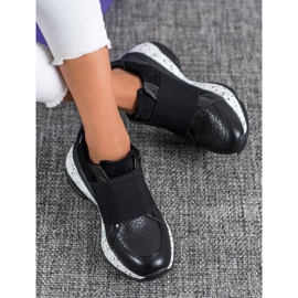 Bestelle Wsuwane Sneakersy Na Platformie czarne 2