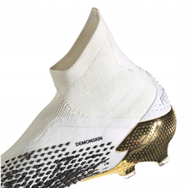 Buty piłkarskie adidas Predator 20+ Fg M FW9175 białe szary/srebrny, biały, czarny, złoty 2