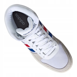Buty do koszykówki adidas Hoops 2.0 Mid M FW8252 białe wielokolorowe 3