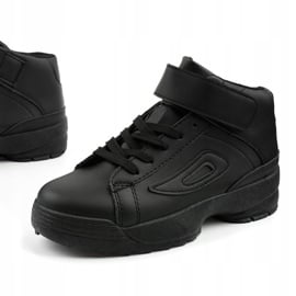 Czarne sneakersy sportowe z eko-skóry B-05 5