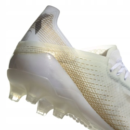 Buty piłkarskie adidas X Ghosted.1 Ag M EG8154 białe czarny, biały, złoty 2