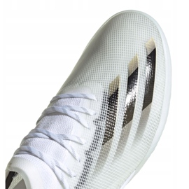 Buty piłkarskie adidas X Ghosted.1 In M EG8171 białe czarny, biały, złoty 3