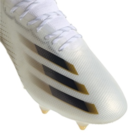 Buty piłkarskie adidas X Ghosted.1 Sg M EG8260 białe czarny, biały, złoty 3