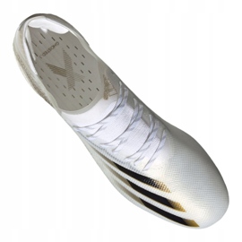 Buty piłkarskie adidas X Ghosted.1 Sg M EG8260 białe czarny, biały, złoty 4
