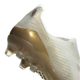 Buty piłkarskie adidas X Ghosted+ Ag M FW9562 białe czarny, biały, złoty 1