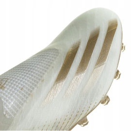 Buty piłkarskie adidas X Ghosted+ Ag M FW9562 białe czarny, biały, złoty 3