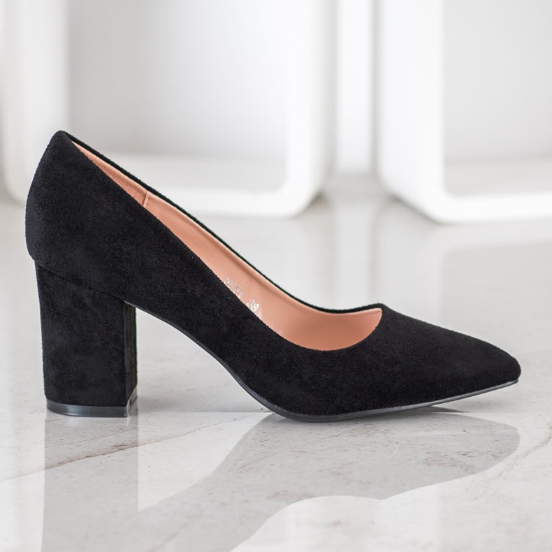 Nio Nio Czarne Czółenka Na Słupku 2