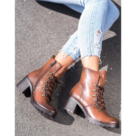 Workery Na Słupku VINCEZA brązowe 1