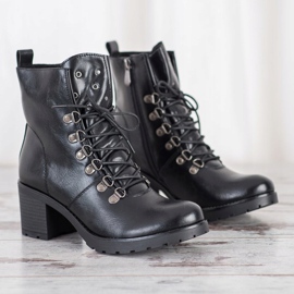 Workery Na Słupku VINCEZA czarne 1