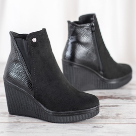 Goodin Botki Na Koturnie czarne 1