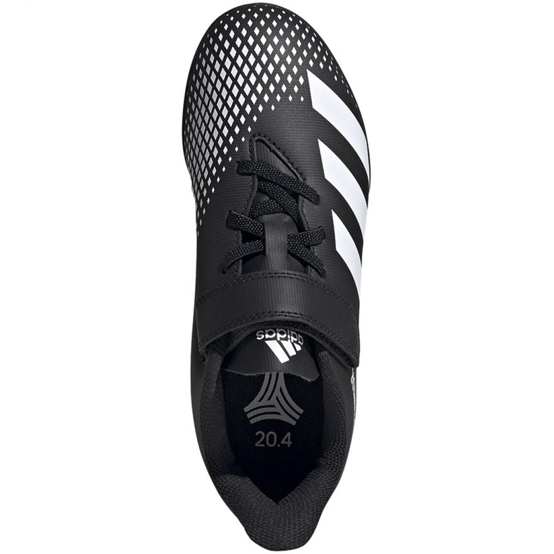 Buty piłkarskie adidas Predator 20.4 H&L Tf Jr FW9225 białe czarne 1