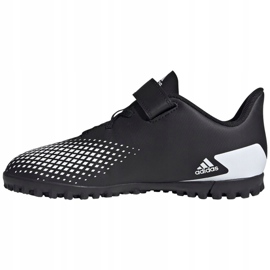 Buty piłkarskie adidas Predator 20.4 H&L Tf Jr FW9225 białe czarne 2