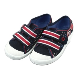 Kapcie trampki chłopięce Befado 672x058 białe czerwone granatowe 4