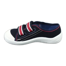 Kapcie trampki chłopięce Befado 672x058 białe czerwone granatowe 3