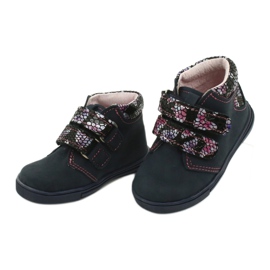 Trzewiki na rzepy motylki Mazurek 341 granatowe niebieskie 2