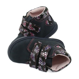 Trzewiki na rzepy motylki Mazurek 341 granatowe niebieskie 4