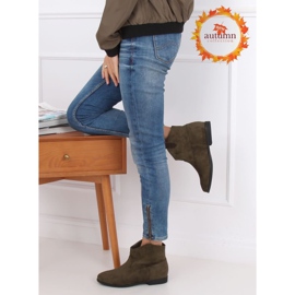 Botki płaskie kowbojki zielone TX-1876 Green 1