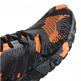 Buty biegowe adidas Ultraboost 20 Pb M FV8330 czarne wielokolorowe pomarańczowe 3