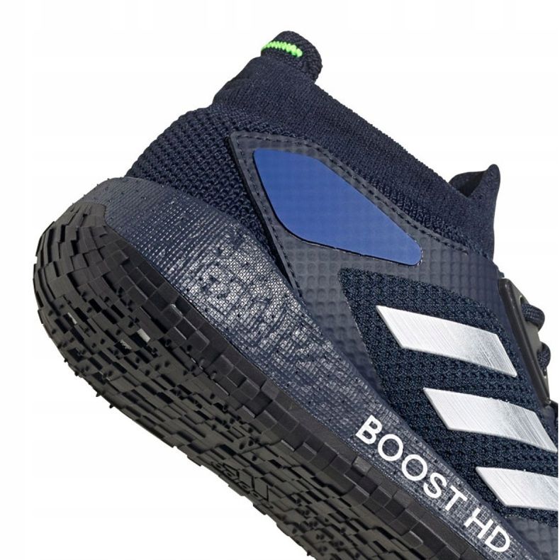 Buty biegowe adidas PulseBoost Hd M EG9967 granatowe zielone 1