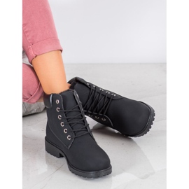 Seastar Czarne Wiązane Traperki 1