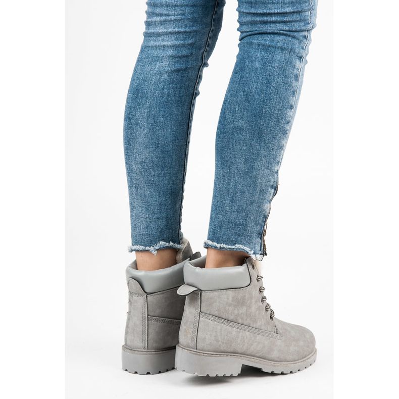 Seastar Ciemnoszare Wiązane Traperki 1