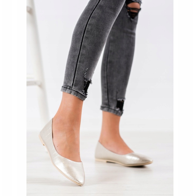 Weide Baleriny W Szpic beżowy 1