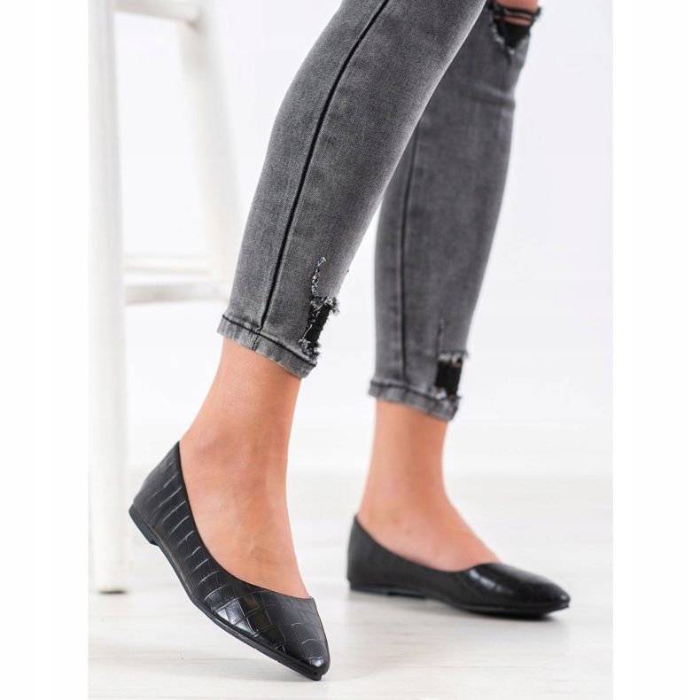 Weide Baleriny W Szpic czarne 1