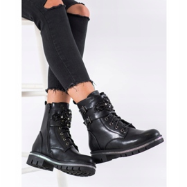 Groto Gogo Zdobione Workery czarne 1