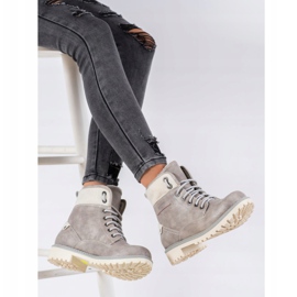 Goodin Ciepłe Traperki beżowy 1