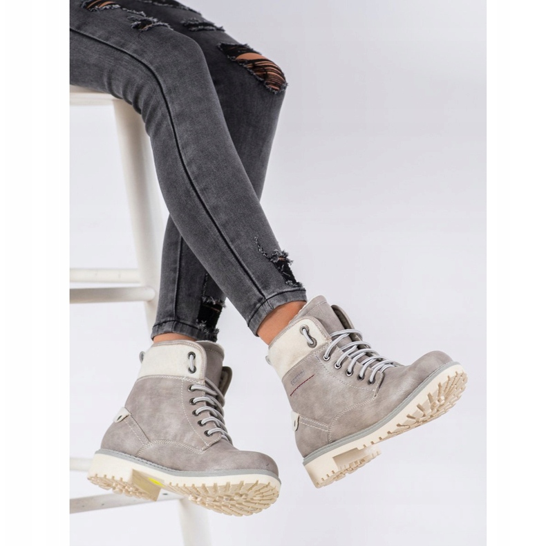 Goodin Ciepłe Traperki beżowy 1