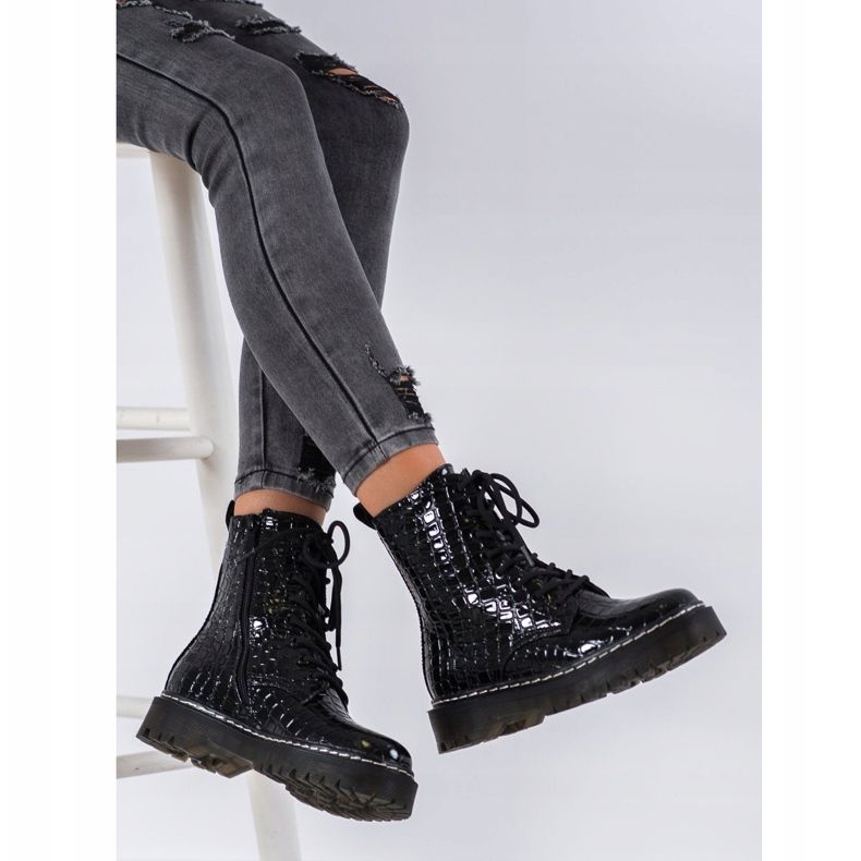 SHELOVET Glany Ze Wzorem czarne 1