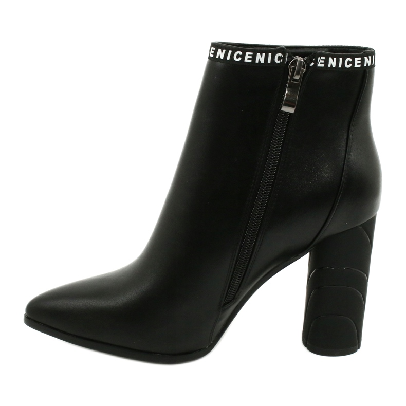 Filippo Damskie botki eko-skóra czarne DBT1547/20 BK 1