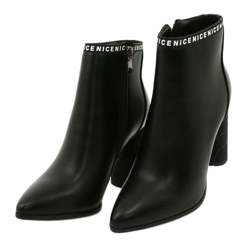 Filippo Damskie botki eko-skóra czarne DBT1547/20 BK 2