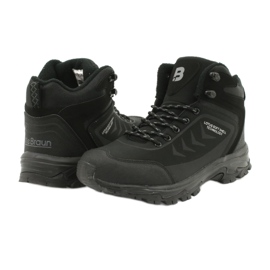 McBraun Wysokie trekkingi sportowe softshell czarne 9TR37-1403 4