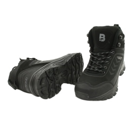 McBraun Wysokie trekkingi sportowe softshell czarne 9TR37-1403 2