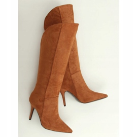 Kozaki na szpilce camel RB56P Camel brązowe 1