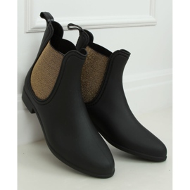 Kalosze damskie matowe czarne DC05P Black 1