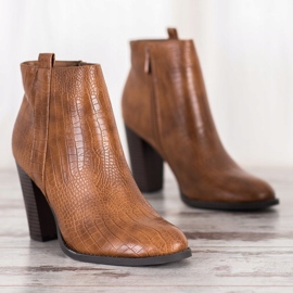 Seastar Botki Z Eko Skóry brązowe 2