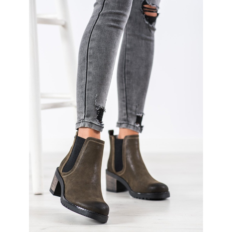 Sergio Leone Stylowe Sztyblety zielone 2