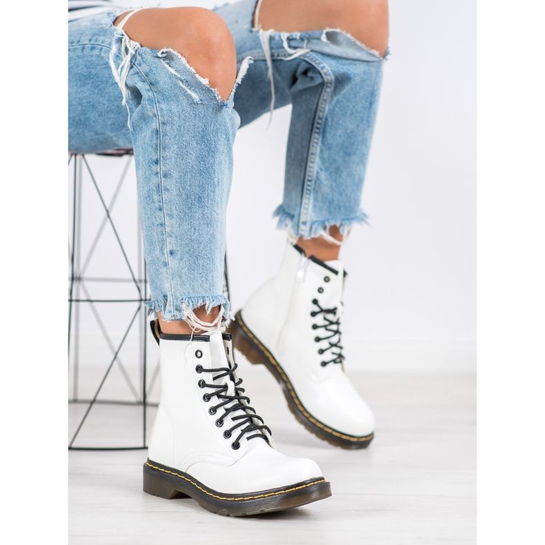 Seastar Białe Glany Na Suwak 1