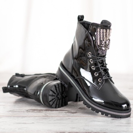 Seastar Workery Z Kryształkami czarne 1