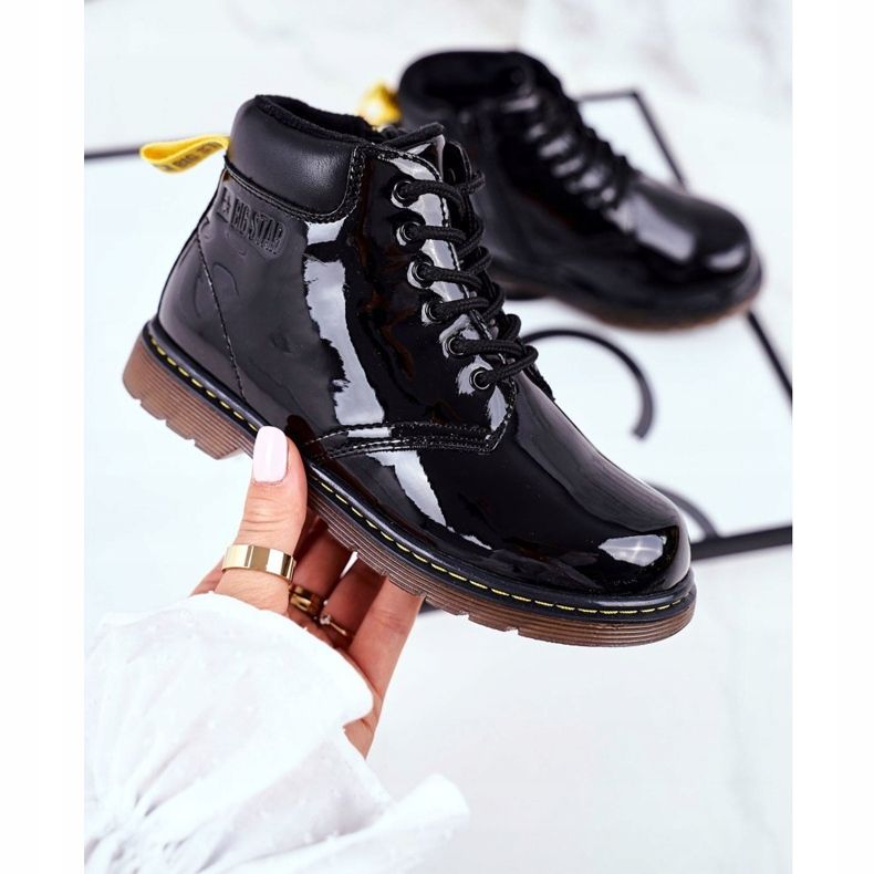 Dziecięce Botki Ocieplane Big Star Czarne GG374075 1