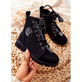 Vinceza Dziecięce Botki Workery Czarne Mini Aspen 2