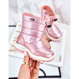 WEESTEP Dziecięce Śniegowce Ocieplane Wełną Różowe Felini 2