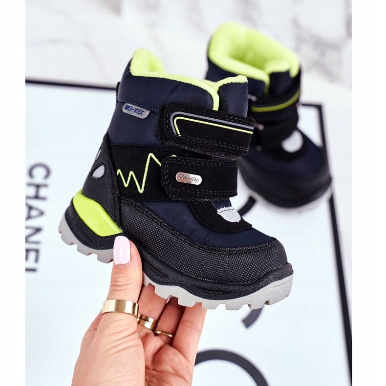 WEESTEP Dziecięce Śniegowce Ocieplane Wełną Granatowe Booom 2