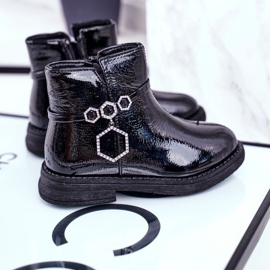 Apawwa Dziecięce Botki Lakierowane Czarne Fami ['czarny'] 1