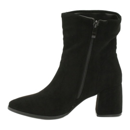 M.Daszyński Botki zamszowe Czarne MR2025-10 1